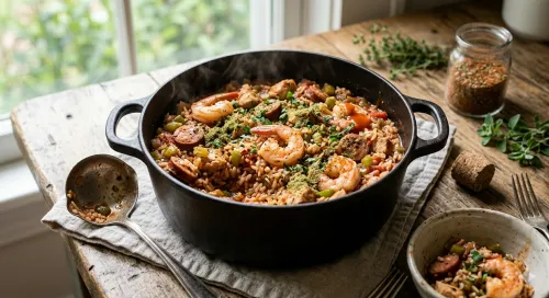 Cajun Shrimp and Chicken Jambalaya